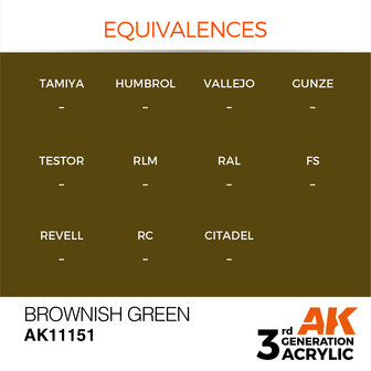 AK-11151 BROWNISH GREEN 17 ML