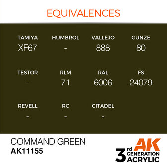 AK-11155 COMMAND GREEN 17 ML