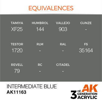 AK-11163 INTERMEDIATE BLUE 17 ML