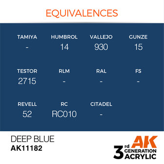 AK-11182 DEEP BLUE 17 ML