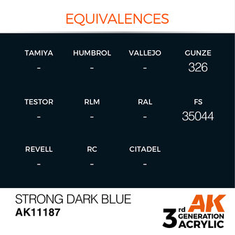 AK-11187 STRONG DARK BLUE 17 ML