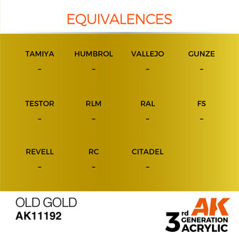 AK-11192 OLD GOLD METALLIC 17 ML