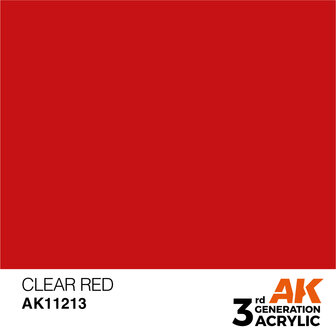 AK-11213 CLEAR RED 17 ML