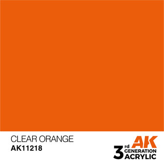 AK-11218 CLEAR ORANGE 17 ML