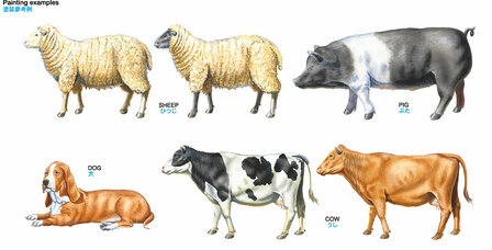 TAMIYA 35385 LIVESTOCK SET II 1/35