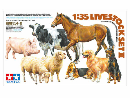 TAMIYA 35385 LIVESTOCK SET II 1/35