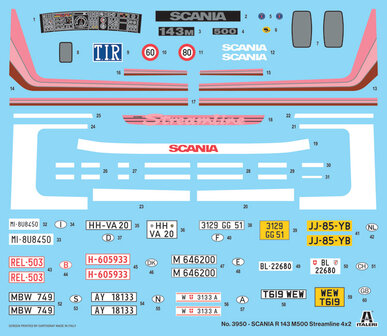 ITALERI 3950 SCANIA R143 M 500 STREAMLINE 4X2 1/24