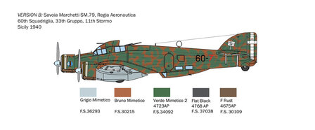 ITALERI 1412 S.79 SPARVIERO BOMBER VERSION 1/72