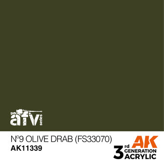 AK-11339 N&ordm;9 OLIVE DRAB (FS33070) 17 ML