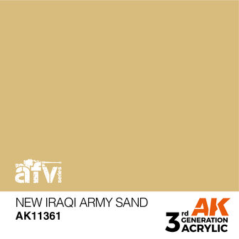 AK-11361 NEW IRAQI ARMY SAND 17 ML