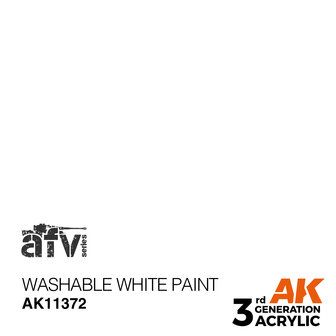 AK-11372 WASHABLE WHITE PAINT 17 ML