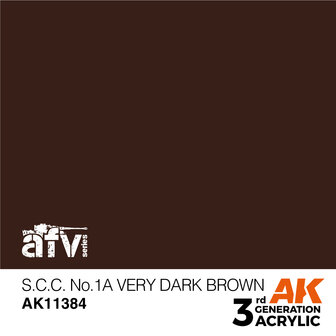 AK-11384 S.C.C. NO,1A VERY DARK BROWN 17 ML