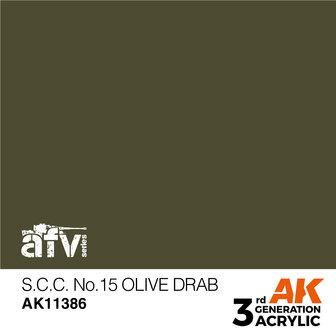 AK-11386 S.C.C. NO.15 OLIVE DRAB 17 ML