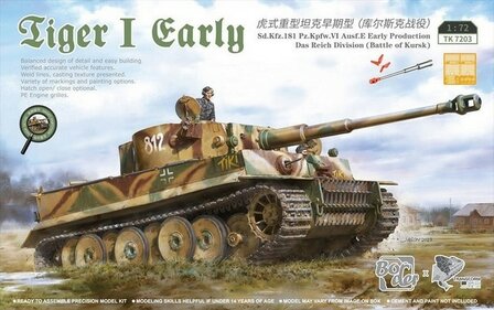 BORDER 7203 TIGER 1 EARLY SD.KFZ.181 PZ.KPFW.6 AUSF.E EARLY PRODUCTION 1/72