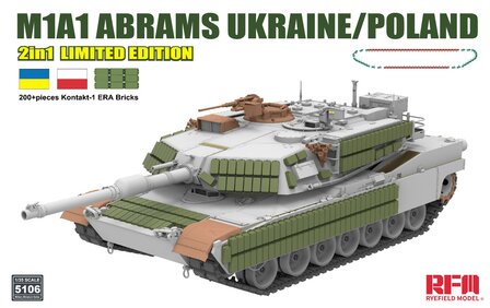 RYEFIELD MODEL 5106 M1A1 ABRAMS UKRAINE/POLAND 2IN1 LIMITED EDITION 1/35