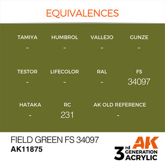 AK-11875 FIELD GREEN FS 34097 17 ML