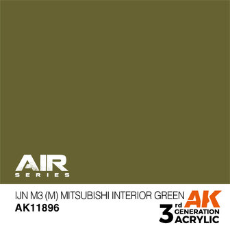 AK-11896 IJN M3 (M) MITSUBISHI INTERIOR GREEN 17 ML