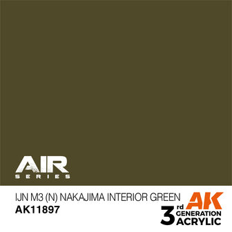 AK-11897 IJN M3 (N) NAKAJIMA INTERIOR GREEN 17 ML