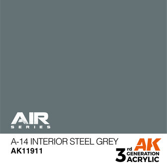 AK-11911 A-14 INTERIOR STEEL GREY 17 ML