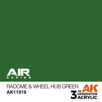 AK-11919 RADOME &amp; WHEEL HUB GREEN 17 ML