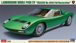 HASEGAWA 20652 LAMBORGHINI MIURA P400 SV &ldquo;CHASSIS N0.4846 FULL RESTORATION&rdquo; 1/24