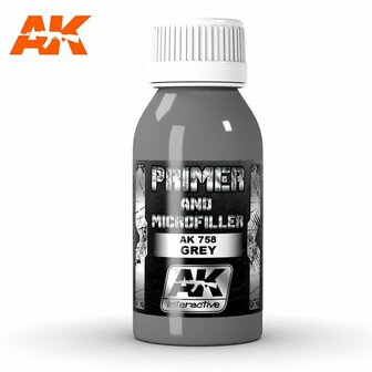 AK AK758 PRIMER AND MICROFILLER GREY 100ML