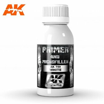 AK AK759 PRIMER AND MICROFILLER  WHITE 100ML