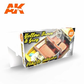 AK AK11684 YELLOW, BROWN &amp; BROWN VEHICLE INTERIORS