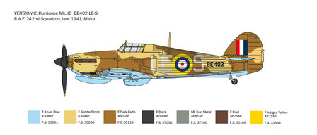 ITALERI 2828 HURRICANE Mk.IIC 1/48