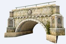 RT-DIORAMA 35011 LARGE STONE ARCH BRIDGE-EXTENSION 1/35