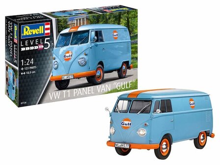 REVELL 07726 VW T1 PANEL VAN &ldquo;GULF&rdquo; 1/24