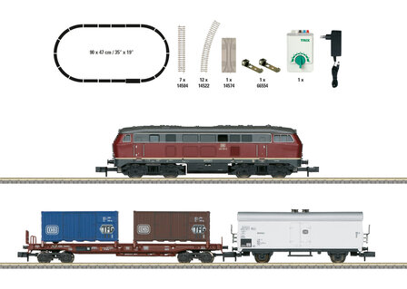 MINITRIX 11146 STARTSET &quot;GOEDERENTREIN TIJDPERK IV&quot; MET LOC SERIE 216 N