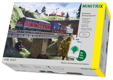 MINITRIX 11146 STARTSET &quot;GOEDERENTREIN TIJDPERK IV&quot; MET LOC SERIE 216 N