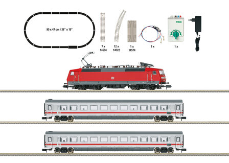 MINITRIX 11150 STARTSET &quot;INTERCITY&quot;MET BR 120 N 