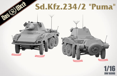 DAS WERK DW 16006 Sd.Kfz. 234/2 &quot;PUMA&quot; 1/16