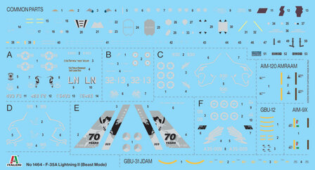 ITALERI 1464 F-35 LIGHTNING 2 BEAST MODE 1/72