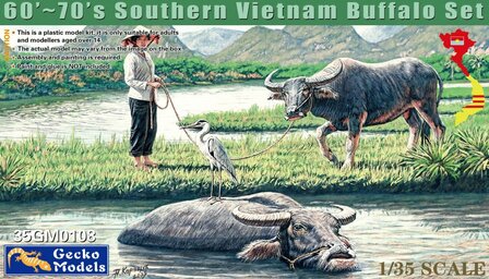 GECKO MODELS 35GM0108 60&rsquo; ~ 70&rsquo;S SOUTHERN VIETNAM BUFFALO SET 1/35