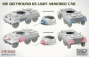 ANDY&rsquo;S HOBBY HQ 008 M8 LIGHT ARMORED CAR GREYHOUND 1/16