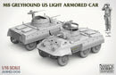 ANDY&rsquo;S HOBBY HQ 008 M8 LIGHT ARMORED CAR GREYHOUND 1/16