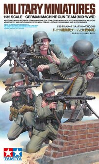 TAMIYA 35386 MILITARY MINIATURES GERMAN MACHINE GUN (MID-WW2) 1/35