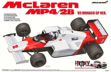 BEEMAX BX20001 MCLAREN MP4/2B &rsquo;85 MONACO GP WINNER 1/20 