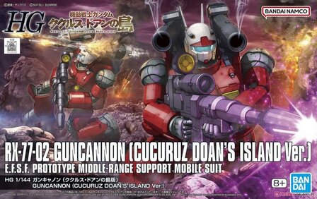 BANDAI 5065315 HGUC RX 77-02 GUNCANNON (CUCURUZ DOAN&rsquo;S ISLAND VER.) 1/144