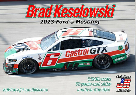 SALVINOS JR MODELS RFF2023BKDA BRAD KESELOWSKI 2023 FORD MUSTANG 1/24