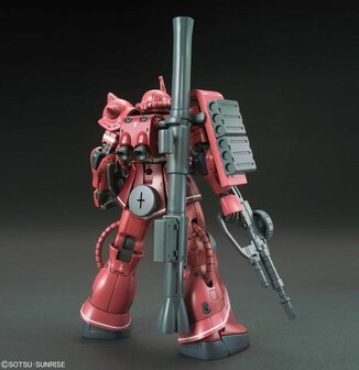 BANDAI 5057656 HG MS-06S ZAKU II (RED COMET VER.) PRICIPALITY OF ZEON CHAR AZNABLE&#039;S MOBILE SUIT 1/144