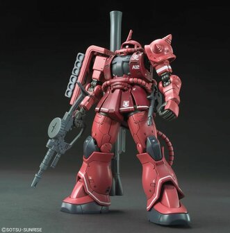 BANDAI 5057656 HG MS-06S ZAKU II (RED COMET VER.) PRICIPALITY OF ZEON CHAR AZNABLE&#039;S MOBILE SUIT 1/144