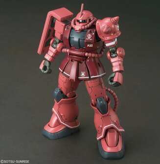 BANDAI 5057656 HG MS-06S ZAKU II (RED COMET VER.) PRICIPALITY OF ZEON CHAR AZNABLE&#039;S MOBILE SUIT 1/144