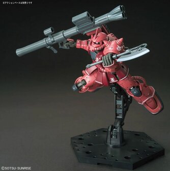 BANDAI 5057656 HG MS-06S ZAKU II (RED COMET VER.) PRICIPALITY OF ZEON CHAR AZNABLE&#039;S MOBILE SUIT 1/144