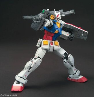 BANDAI 5058929 HG RX-78-02 GUNDAM E.F.F. PROTOTYPE MOBILE SUIT 1/144