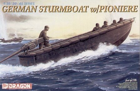 DRAGON 6108 GERMAN STURMBOAT W/PIONIERE 1/35 