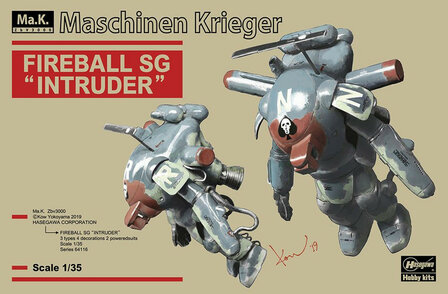 HASEGAWA 64116 MASCHINEN KRIEGER FIREBALL SG &quot;INTRUDER&quot; 1/35